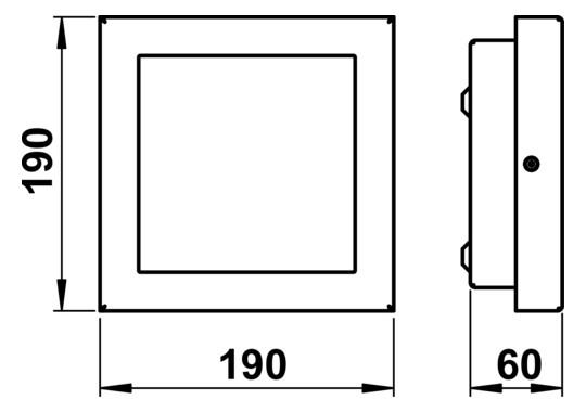 Albert Wandleuchte, Edelstahl     696352 