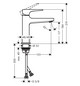 hansgrohe Waschtisch-Einhebelmischer 110 Metropol mit Hebelgriff, Push-Open-Ablaufgarnitur, Ausladung 135mm, mattweiß