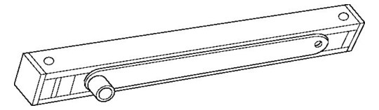 T-STOP-Gleitschiene Edelstahl     102364 