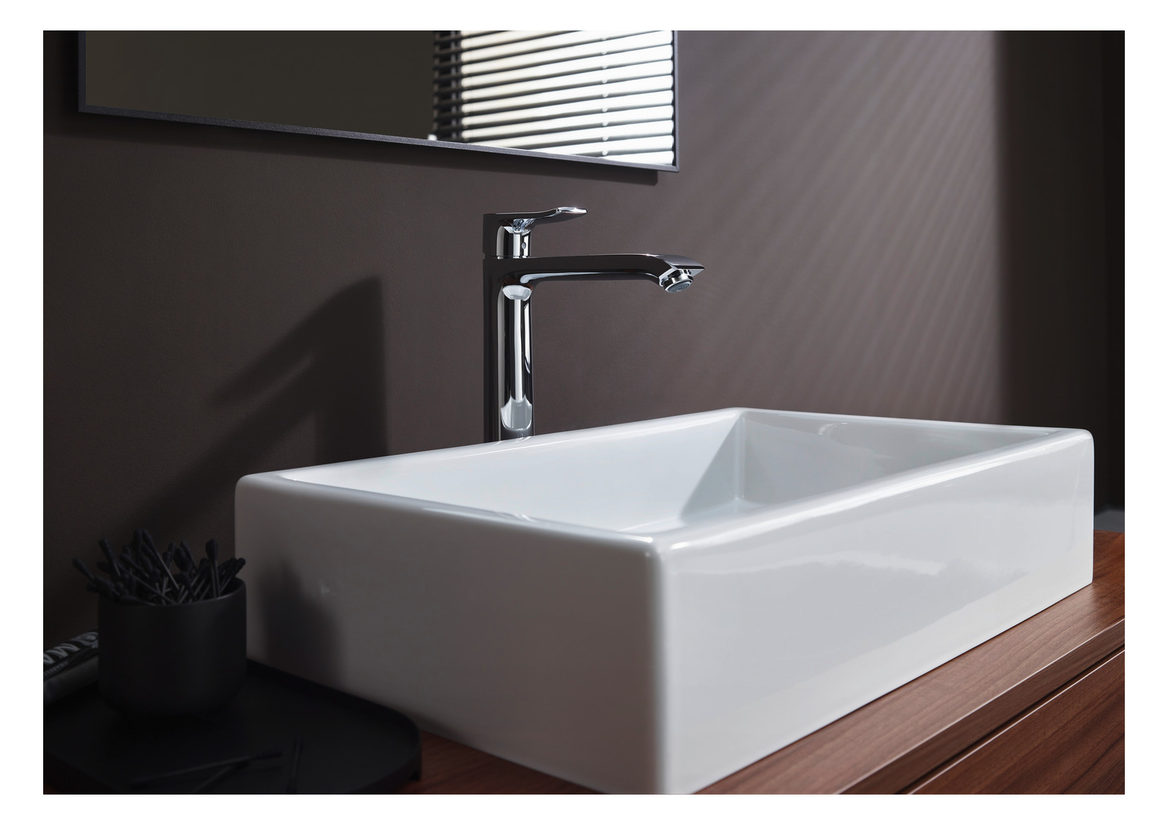 hansgrohe Waschtisch-Einhebelmischer 260 Metris mit Zugstangen-Ablaufgarnitur, chrom