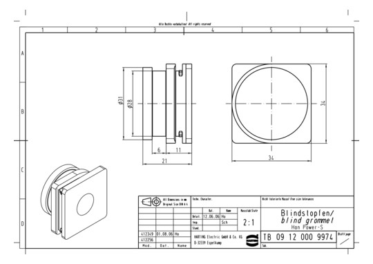 HART Han Power S Blindstopf  09120009974 