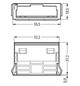 Rahmen Snap-In sw 5p Stecker/Buchse