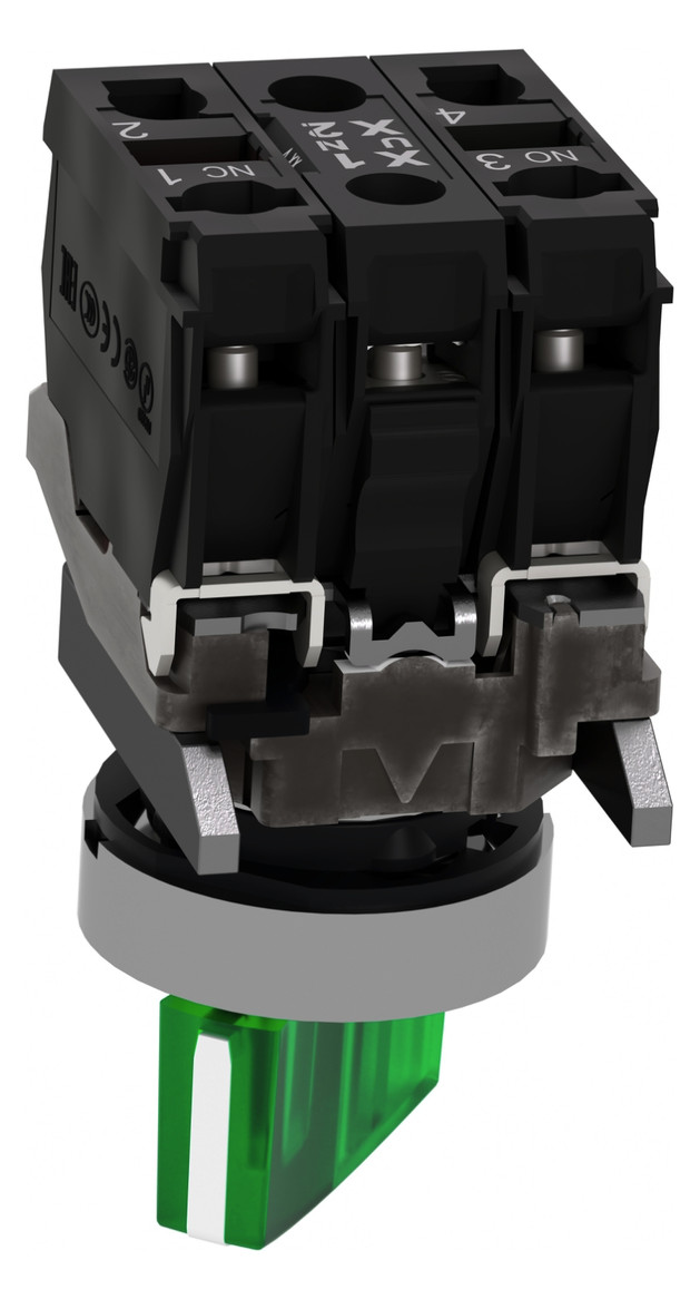 Wahlschalter 2stuf rast t Knebel Ø22,5mm IP66 1S Schaltfunktion verrastend 1Ö
