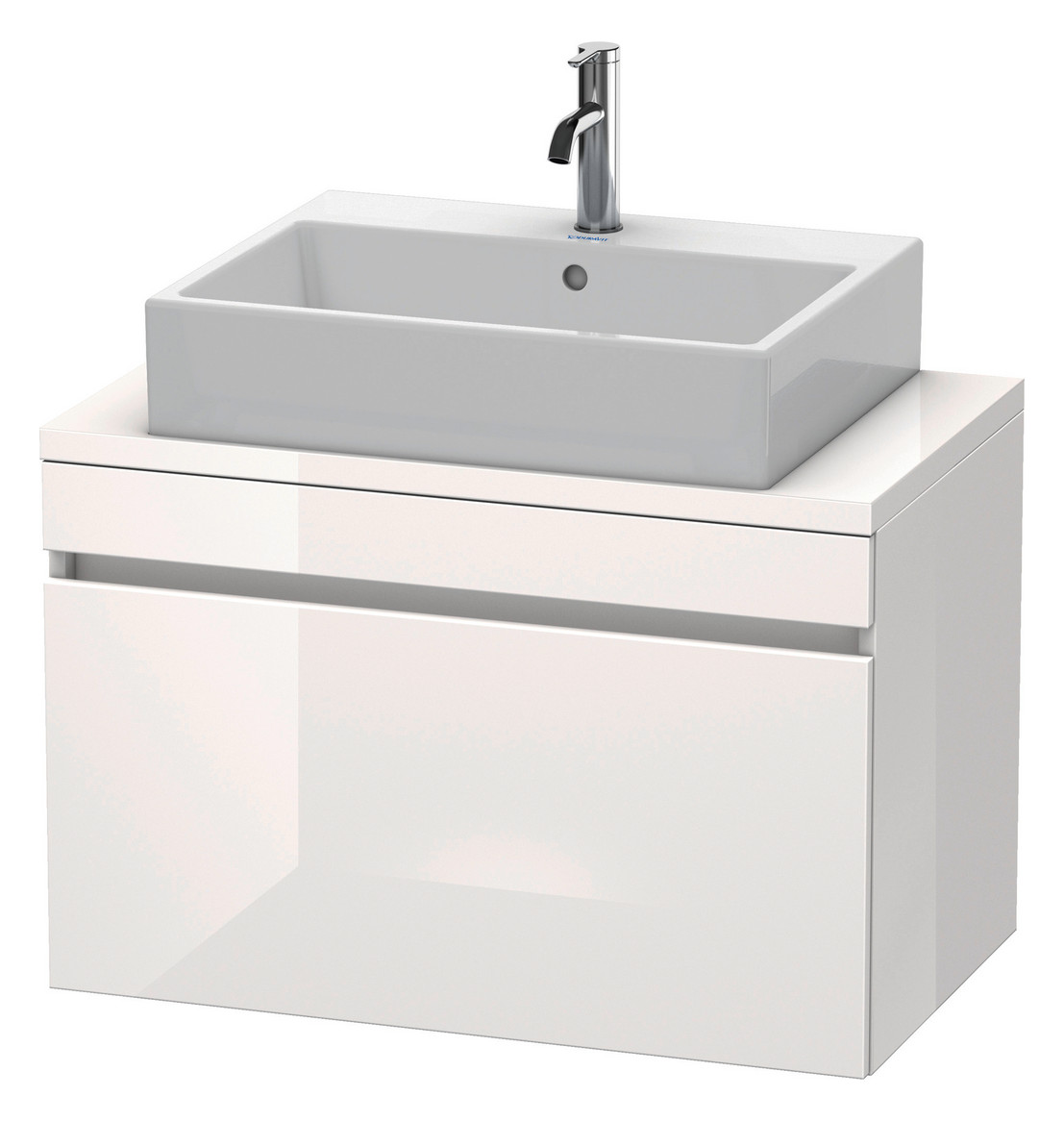 Duravit Waschtisch-Unterschrank Compact DuraStyle 80 x 47,8 cm, Eiche schwarz, für Konsole, 1 Auszug