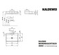 Kaldewei Wand-Waschtisch SILENIO 3044, 60 x 46 x 12 cm, cool grey 70, mit Überlauf, 3 Hahnlöcher