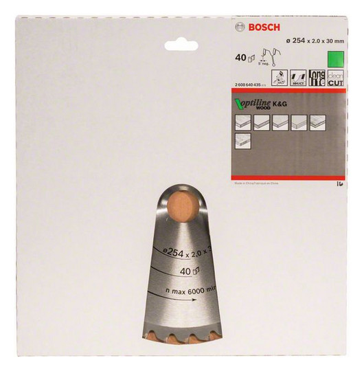 Kreissägeblatt Ø254mm 40Zähne 290mm