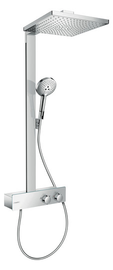 hansgrohe Showerpipe Raindance E 1jet, mit ShowerTablet 350 Thermostat, chrom
