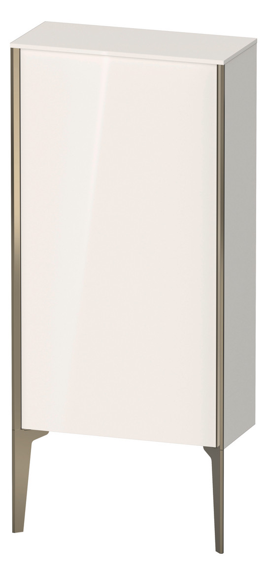 Duravit Halbhochschrank XViu 50x24x89cm, champagner matt, Tür links, Eiche natur