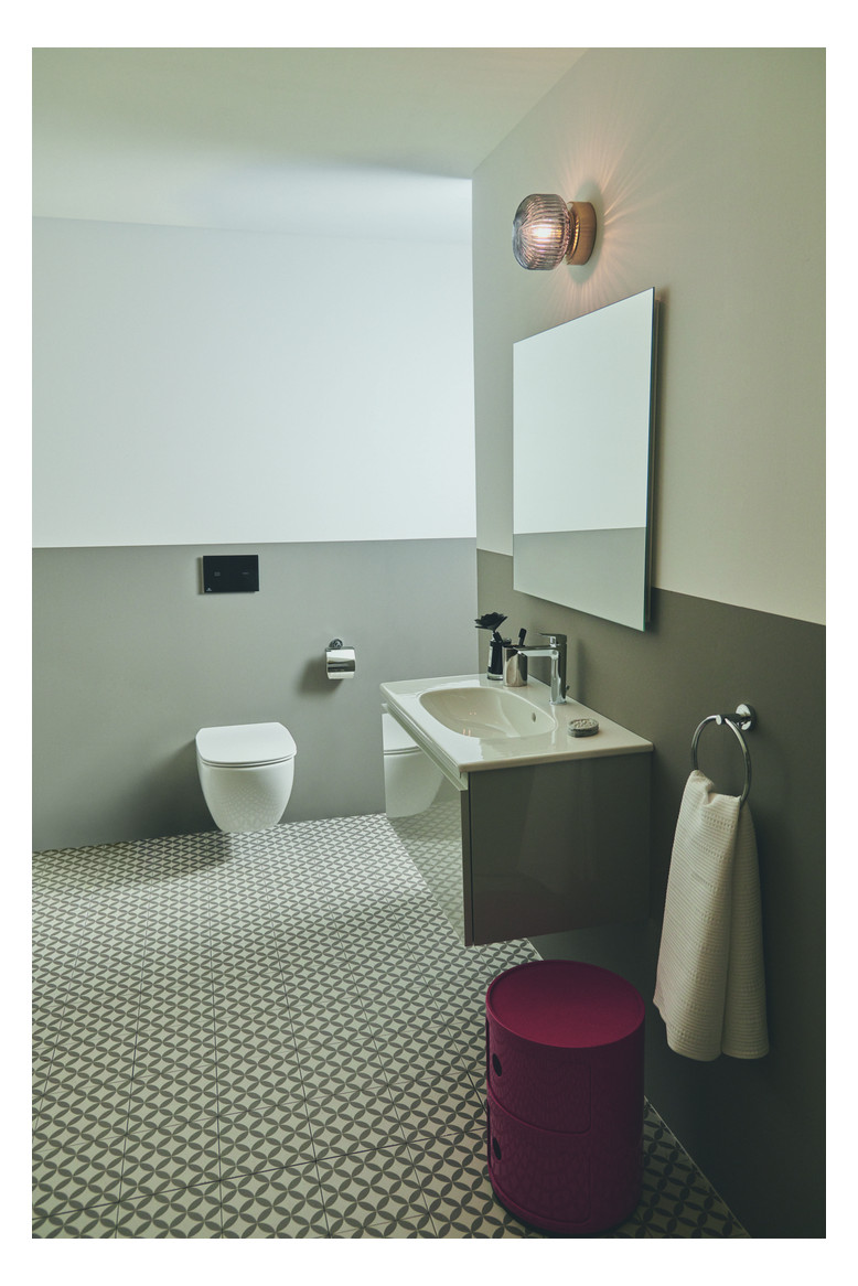 Ideal-Standard Waschtisch-Einhebelmischer Tesi Grande Ausladung 123mm, verchromt, mit Metall-Ablaufgarnitur