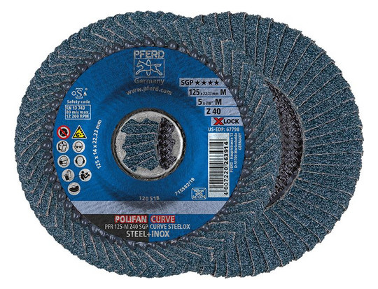 PFERD-Fächerschleifscheibe X-LOCK Z SGP CURVE...