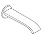 hansgrohe Wanneneinlauf Vivenis Wandmontage, Ausladung 202mm, mattweiß