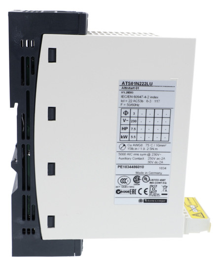 Sanftstarter 380-415V 22A 7,5kW/400V kW/230V 342-456V/50Hz