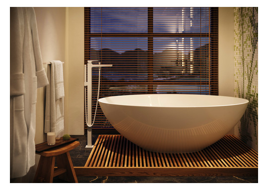 hansgrohe Badetuchhalter AddStoris Länge 648mm, Wandmontage, Metall, mattweiß