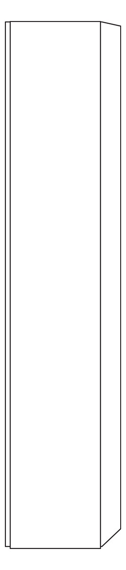SA Hochschrank links 3way (BR108) 1700x350x345 Eiche-Natural-Touch
