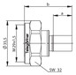 7/16-Stecker Rundkabel 50 50Ohm
