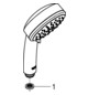 GROHE Handbrause Tempesta Cosmopolitan 100 2 Strahlarten, mit Durchflussbegrenzer 5,7 l/min, chrom