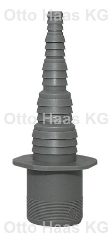 HAAS Schlauchanschluss DN 32, grau