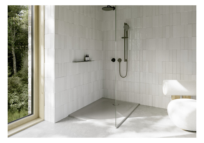 Duschwanne BetteUltra 1260 120x90x3,5cm, Antirutsch/Pro, Mini-Wannenträger, dust