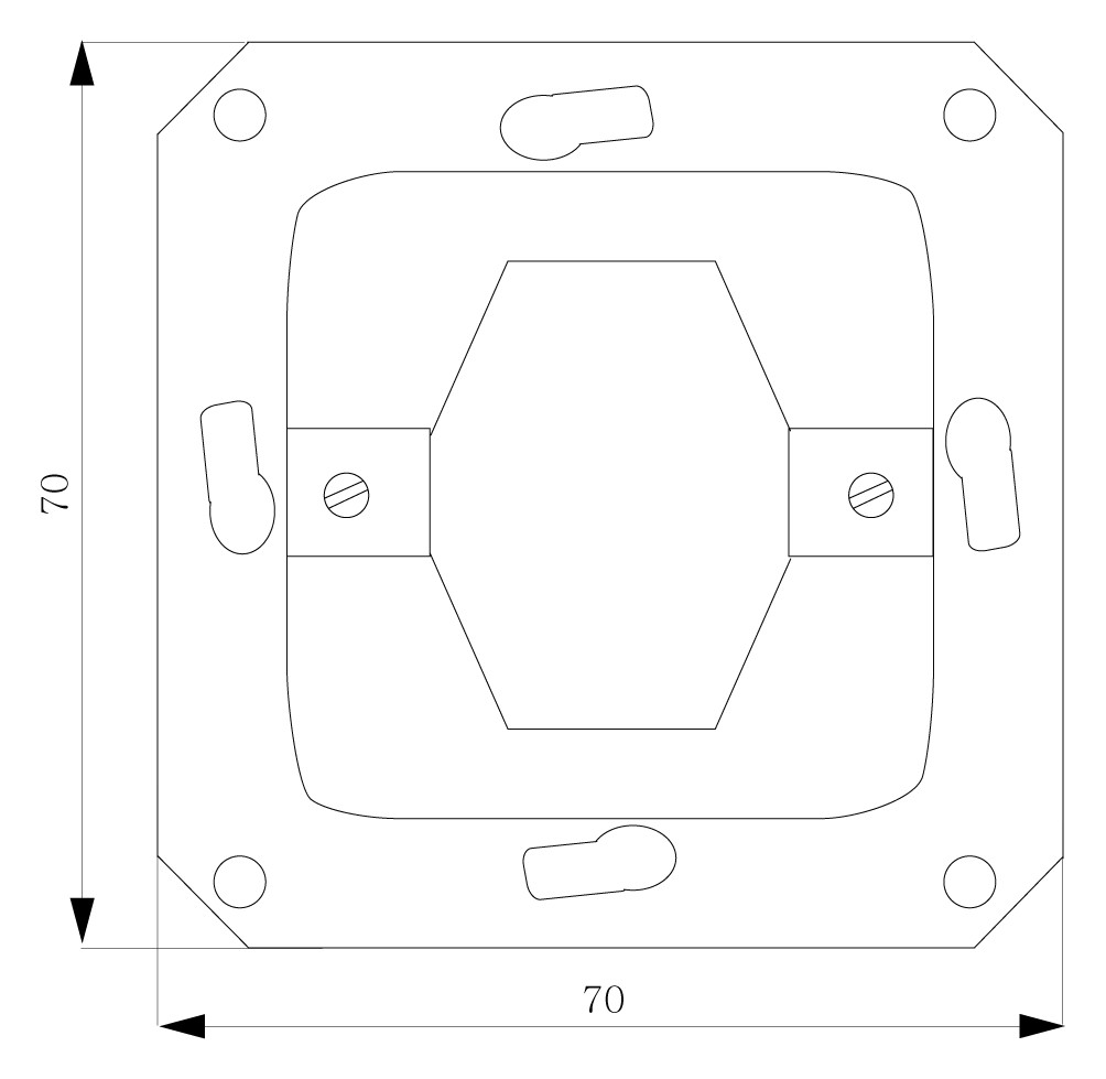 Jalousietaster-Einsatz IP20 Wippe 2p