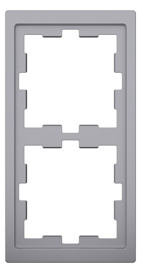 Rahmen 2f edst glz D-Life Kst f.GEB-K Unterputzmontage Thermopl