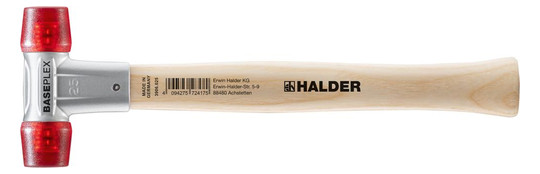 HALDER-Baseplex-Schonhammer 25mm, Celluloseacetat, rot