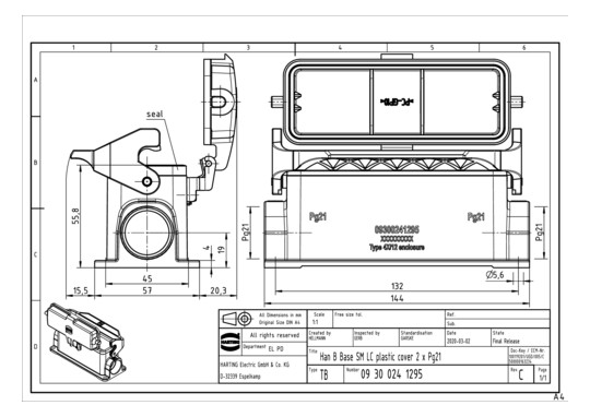 HART Steckdosengeh.HAN24E    09300241295 