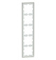 Rahmen 5f lows glz D-Life Kst f.GEB-K Unterputzmontage Thermopl