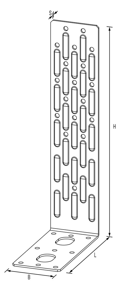 Vermaßte Strichzeichnung