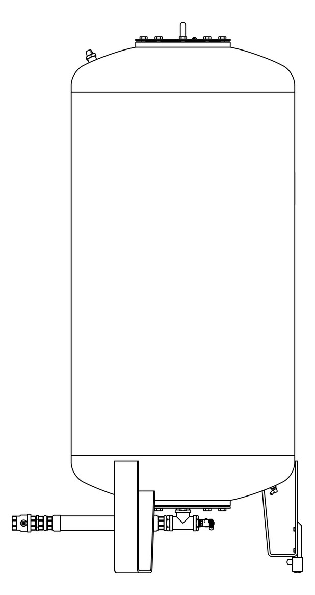 Pneumatex Ausdehnungsgefäß Transfero TGI 2000H, 2000 l, 2 bar