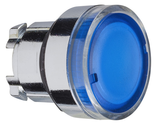 Drucktaster Front 1f bl bel.b Ø22,5mm rnd Geeignet für Beleuchtung IP66