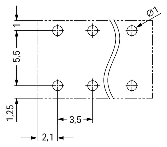 Printklemme 4f 1re sw RM=3,5 0,14-1,5qmm Federzug/THR 0,25-1,5qmm