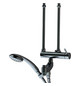 KWC Wannen-Einhebelmischer Kuri verchromt, NW 1/2", Niederdruck, mit Handbrause, mit automatischer Rückstellung