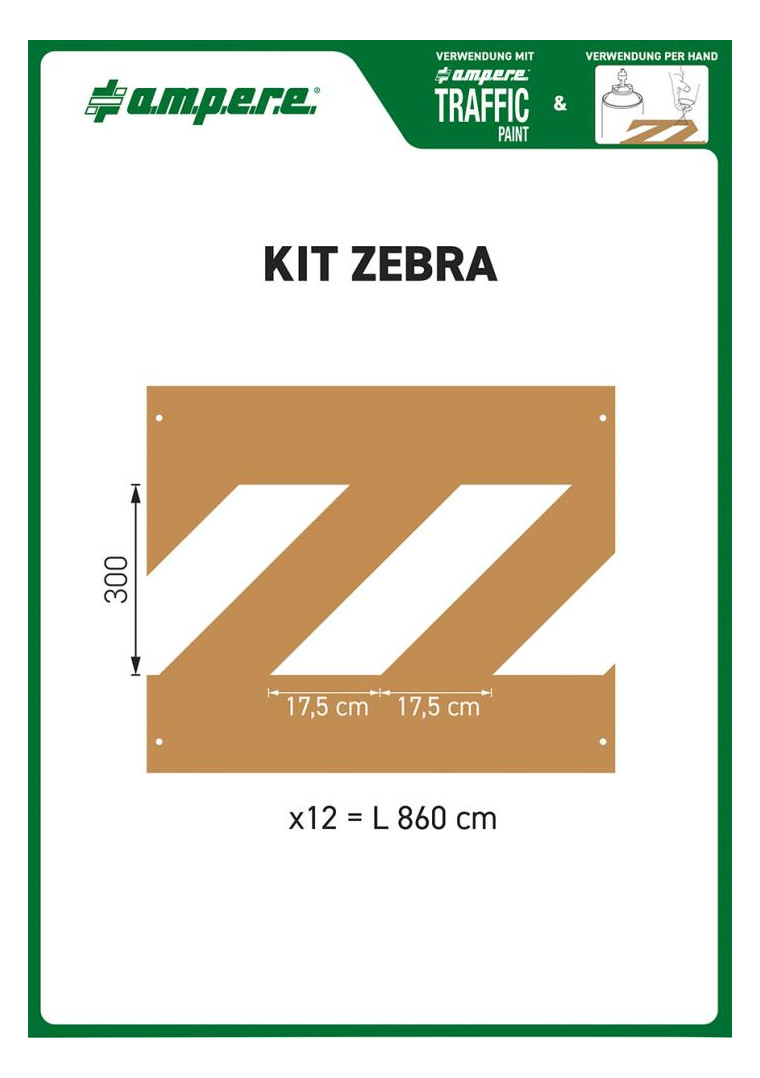 Bild Schablonenset Schablonen KIT Zebra - a.m.p.e.r.e.-0