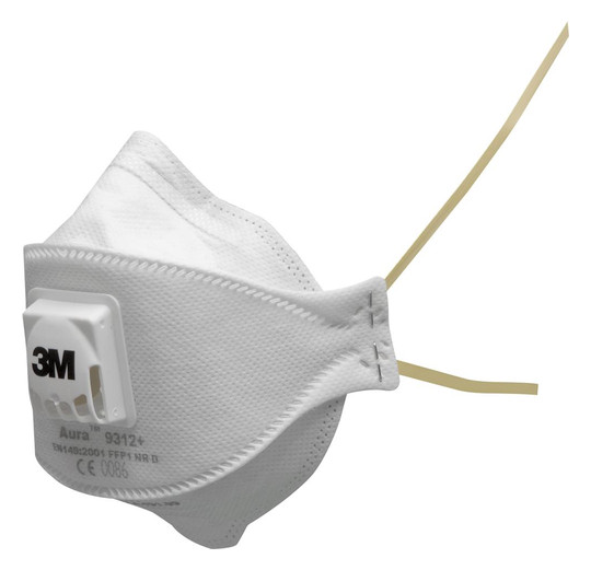 3M-Atemschutzmaske Aura 9312 + FFP1 mit Ausatemventil
