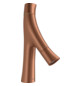 hansgrohe Waschtisch-Zweigriff-Armatur 80 Axor Starck Organic Ausladung 116mm, unverschließbare Ablaufgarnitur, brushed red gold hansgrohe Waschtisch-Zweigriff-Armatur 80 Axor Starck Organic Ausladung 116mm, unverschließbare Ablaufgarnitur, brushed red gold