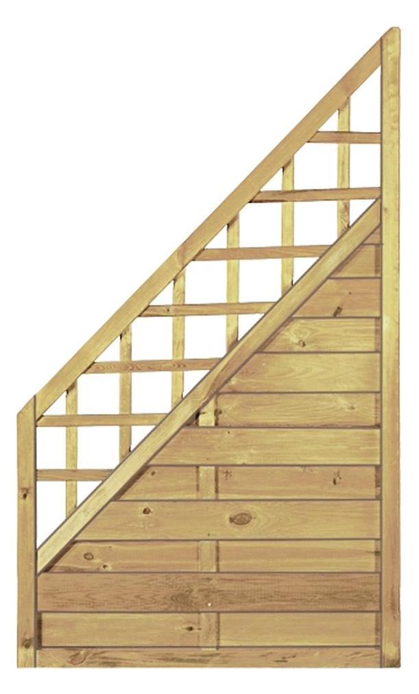 Bild Maxi-Massiv-Ranki-ECKE 90 x 150/60 cm kdi grün Rahmen 45/45mm Lamellen geriffelt - n.a.-0