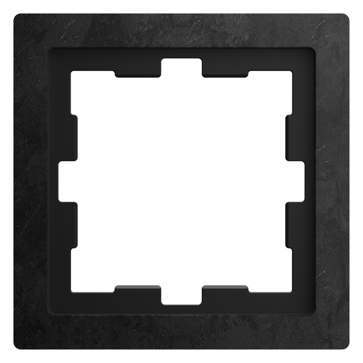 Rahmen 1f schiefer gschl D-Life Stein f.GEB-K geschliffen Unterputzmontage