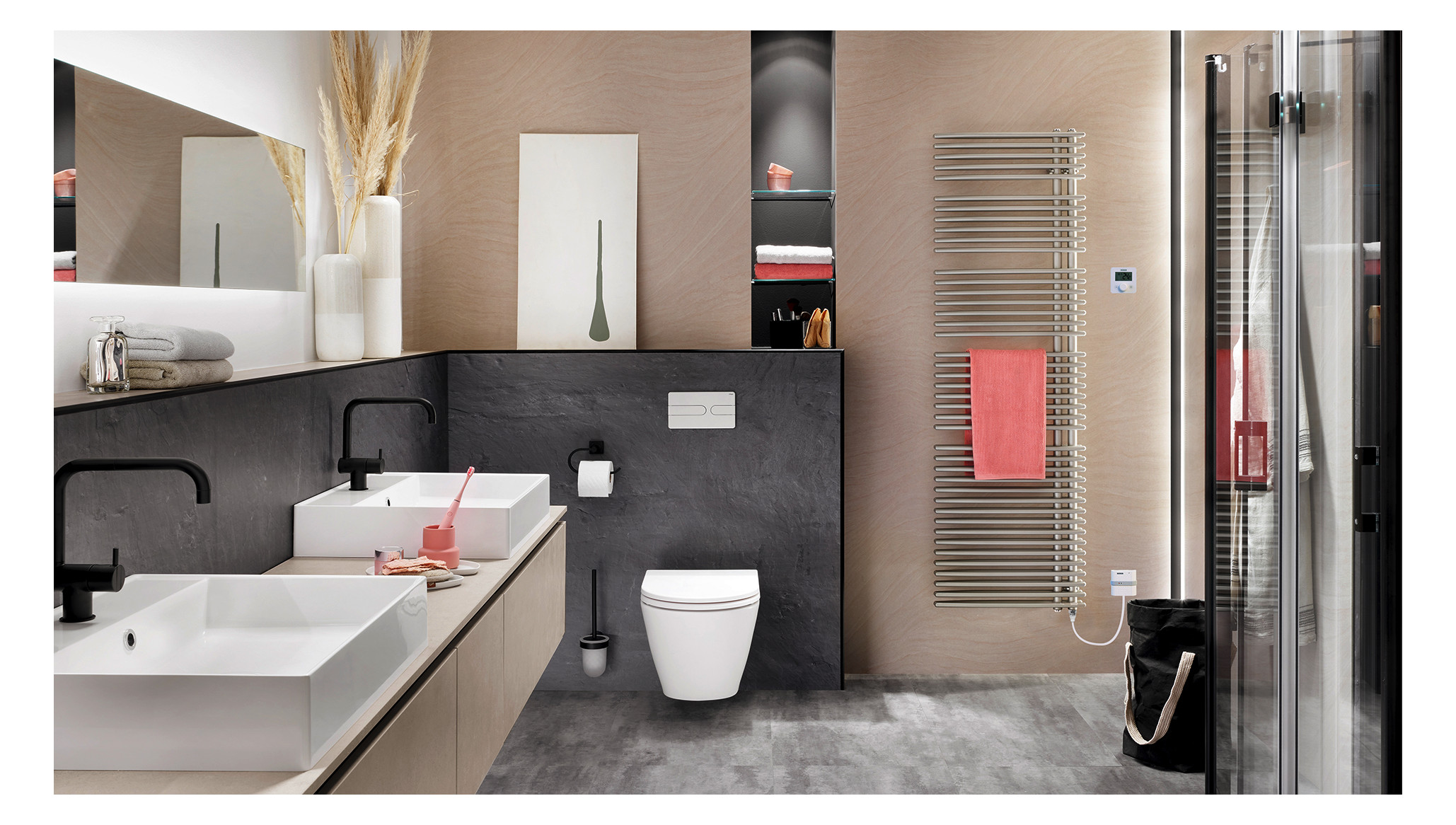 Bemm Badheizkörper Habanera E 1173 x 503 mm, schwarz