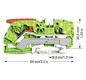 Schutzleiter-Reihenklemme 0,5-10qmm gn/ge 1Etage APL_erf. Hutschiene TH35