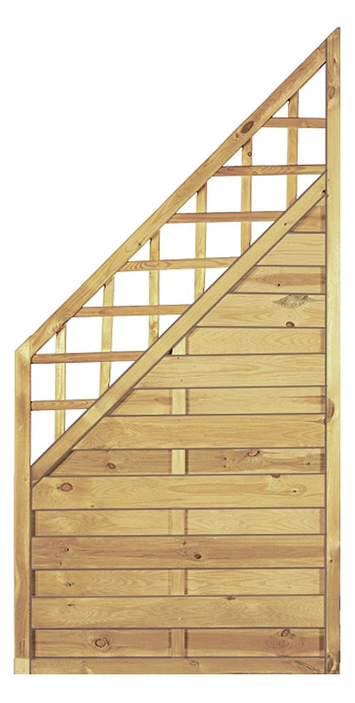 Bild Maxi-Massiv-Ranki-ECKE 90 x 180/90 cm kdi grün Rahmen 45/45mm Lamellen geriffelt - n.a.-0
