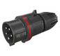 CEE-Stecker 5p 16A IP54 400V/rt 6h Schraubkl Kst Verschraubung
