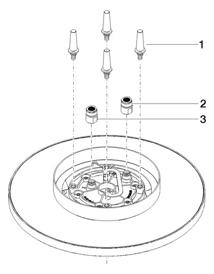 Dornbracht Regenbrause d= 300mm, für Deckenanbindung, Messing gebürstet