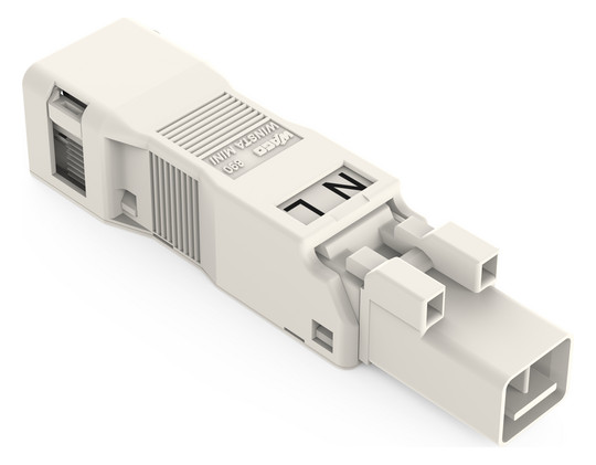 Steckverbinder Gebäude 2p Serie 890 16A Federzug 250V 1,5qmm Ø8,2mm hfr L N