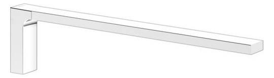 KEUCO Handtuchhalter Edition 11 1-tlg., starr, 340 mm, schwarzchrom gebürstet