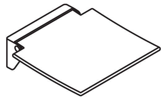 HEWI Klappsitz 350 350x373x107mm, mobil, matt geschliffen, Sitzfläche anthrazitgrau