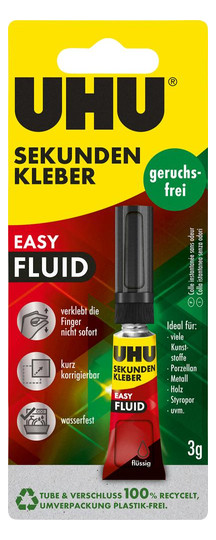UHU-Sekundenkleber, flüssig Nr.46130 - 3 g