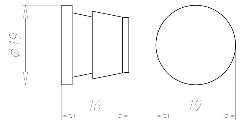 Rohrverschlussstopfen Kst Ø20mm Geeignet für f.flexible Rohre f.starre Rohre sw