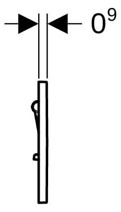 Geberit Urinal-Steuerung Typ 01 pneumatisch, Round, weiß-alpin