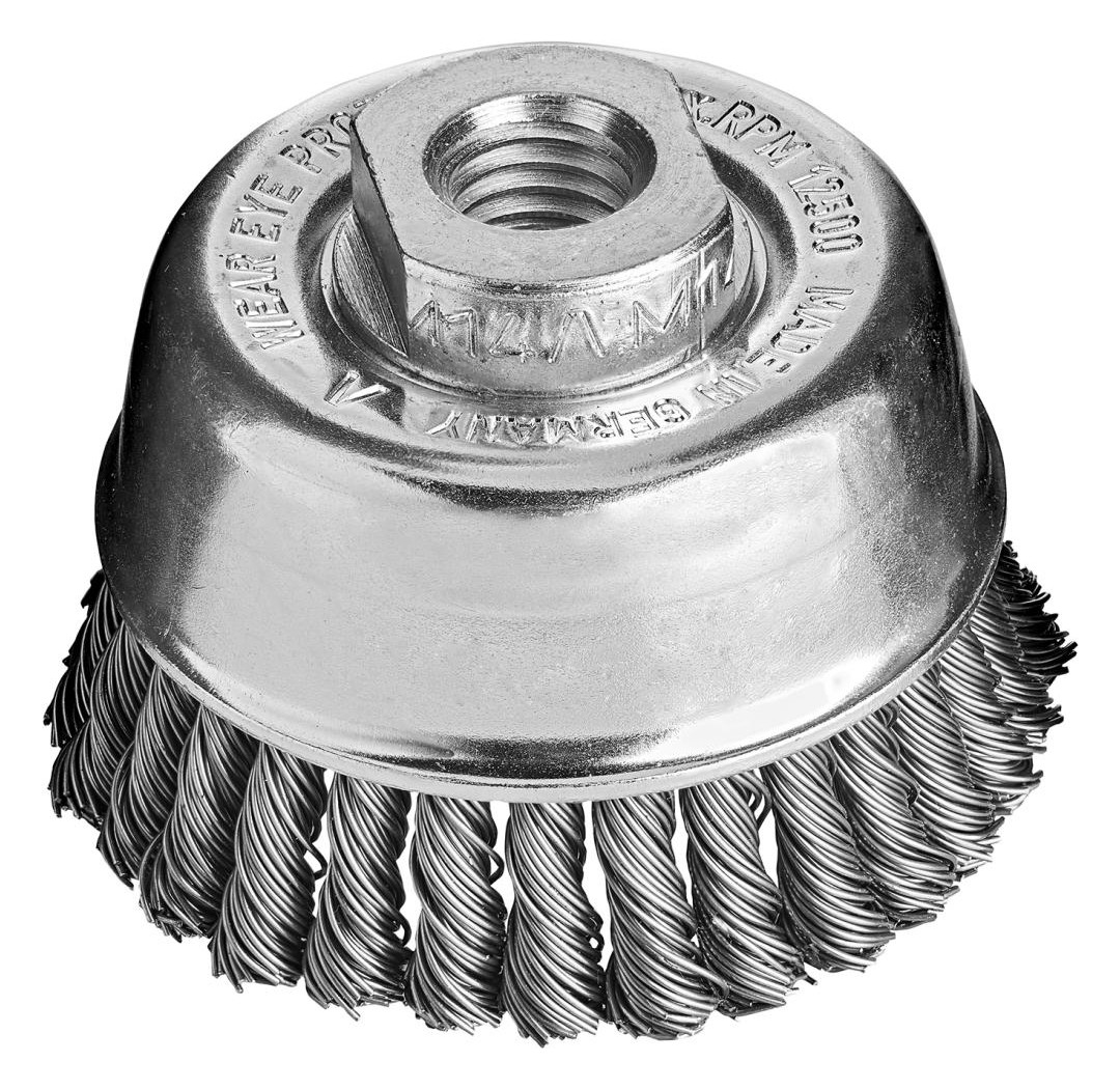 Bild Topfbürste Stahldraht gezopft 65x0,5mm B esatz 30x6mm gez.Draht Lessmann-0