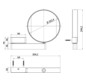EMCO LED-Rasier-/Kosmetikspiegel prime d= 202,4mm, 1-armig, Vergrößerung 3-/7-fach, Direktanschluss, chrom